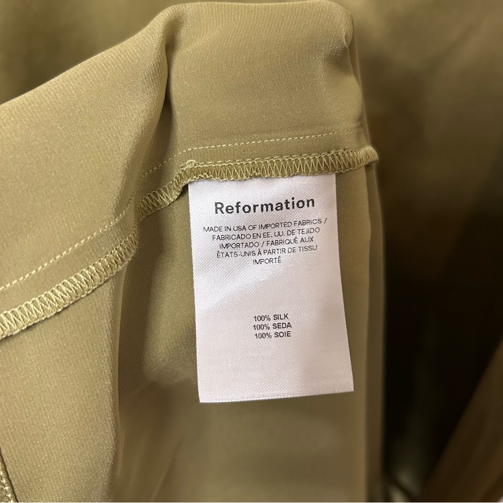 Reformation Flawed Solay Silk Dress - Picture 15 of 16